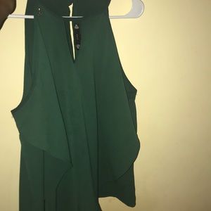 Green blouse shirt.